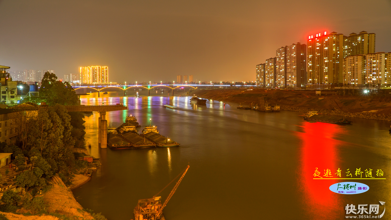 醴陵青云桥夜景图片